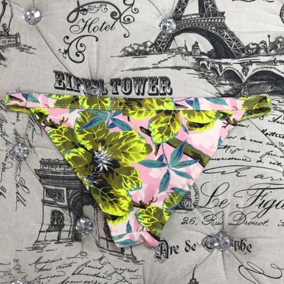 NWOT TOPSHOP Tropical Print Tanga Bikini Bottoms - Picture 6 of 7